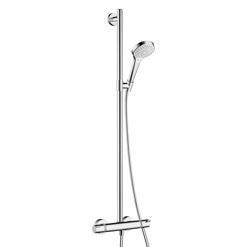 Изображение товара Верхний крепежный смеситель Hansgrohe Croma Select S для душа с термостатом и душевым гарнитуром Изображение товара Верхний крепежный смеситель Hansgrohe Croma Select S для душа с термостатом и душевым гарнитуром