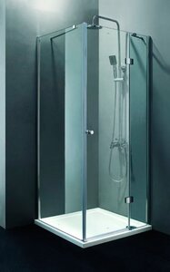 Изображение товара Душевая дверь Cezares Verona-W-60/60-C-Cr, 120 см, стекло прозрачное, профиль хром