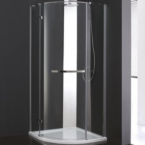 Изображение товара Душевой уголок Cezares Bergamo-W-R-1-100-ARCO-C-Cr-L-IV, 100 x 100 см, стекло прозрачное, профиль хром