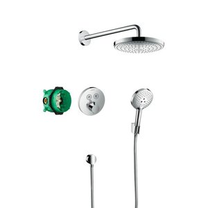 Изображение товара Душевой набор Hansgrohe Raindance Select S стальной хром внутренний монтаж Изображение товара Душевой набор Hansgrohe Raindance Select S стальной хром внутренний монтаж