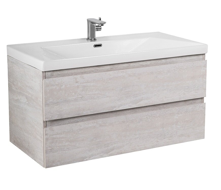 Изображение товара Тумба под раковину Cezares Molveno-80-2C-SO-LB подвесная 80 см Legno Bianco