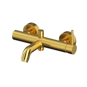 Изображение товара Смеситель Whitecross Y brushed gold Y1230GLB для ванны и душа, цвет золото брашированное