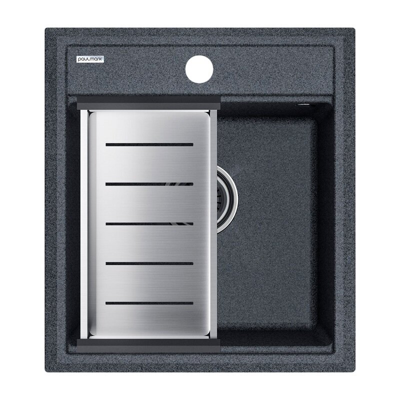 Изображение товара Кухонная мойка Paulmark Stepia 45 из искусственного камня с коландером