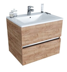 Изображение товара Тумба под раковину Sanvit Кубэ-2 kkube2060dub, 60 см, подвесная, дуб