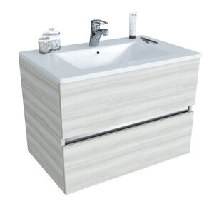 Изображение товара Тумба под раковину Sanvit Кубэ-2 kkube2075yas, 75 см, подвесная, ясень