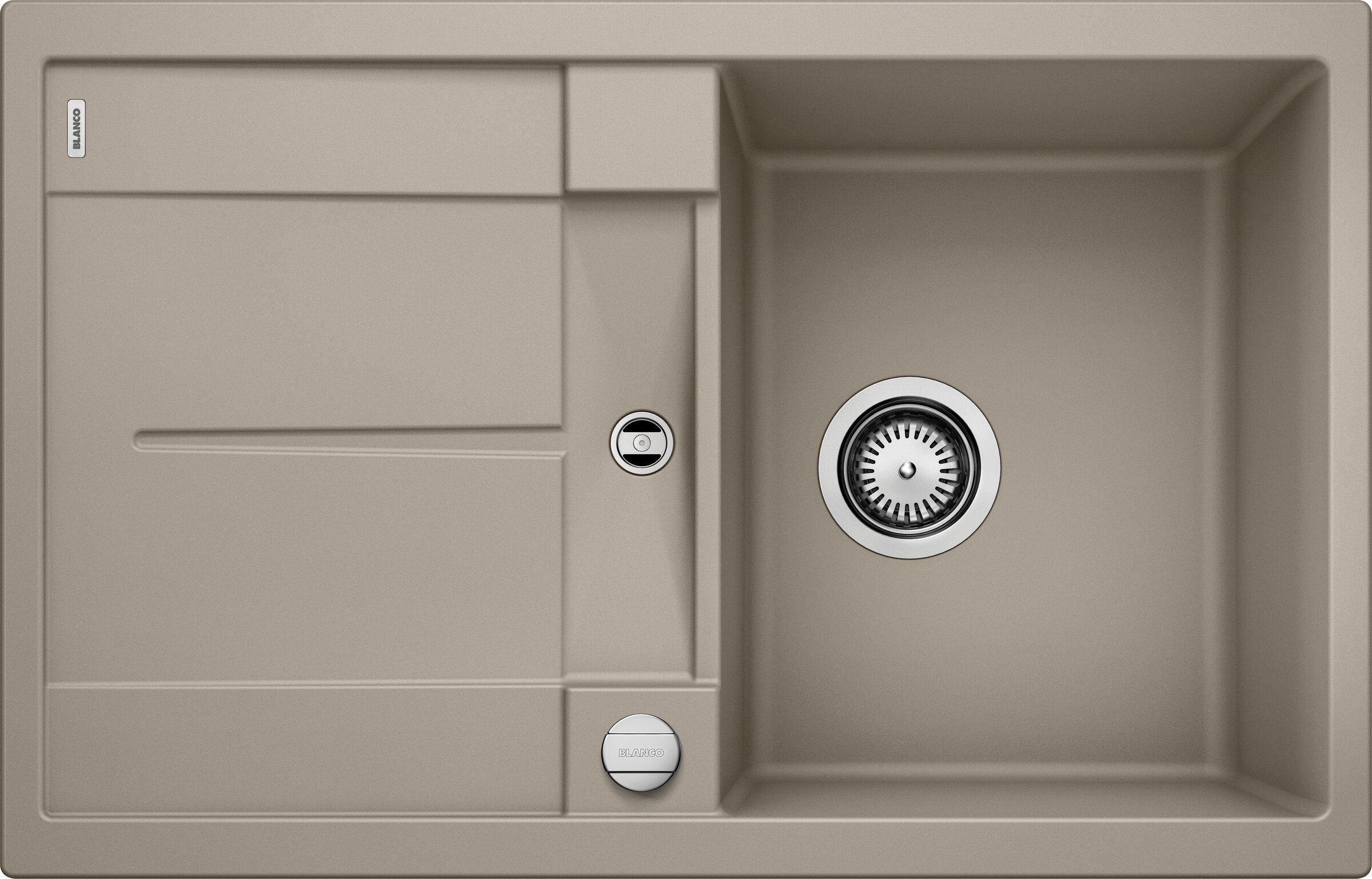 Изображение товара Мойка Blanco Metra 45S 78x50 см из SILGRANIT серый беж