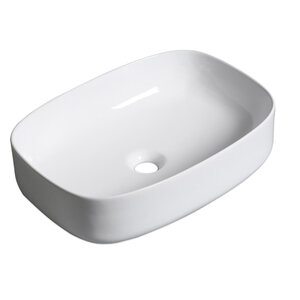 Изображение товара Раковина Milleau Miel MU0045A-GW, фарфор, белая, прямоугольная, 51 см