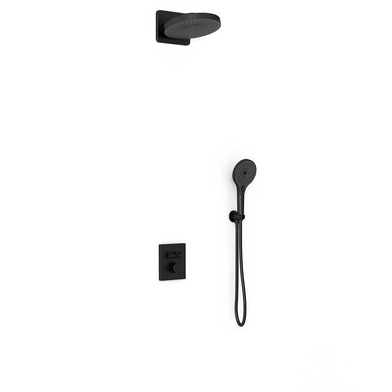 Изображение товара Душевая система Vincea Inspire VSFW-3I21MT1MB термостатическая черный матовый