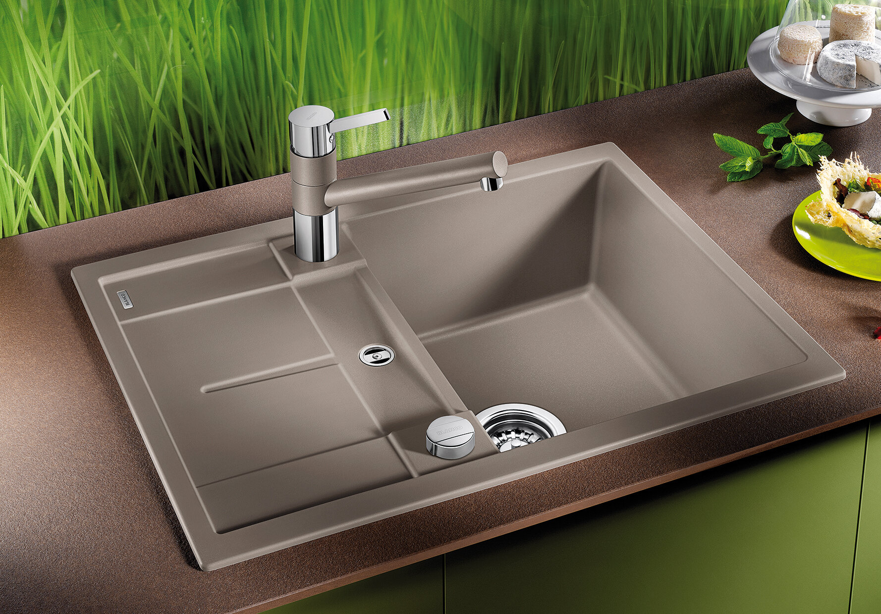 Изображение товара Мойка Blanco Metra 45S Compact, 519576, белый, SILGRANIT, 68 x 50 x 19 см