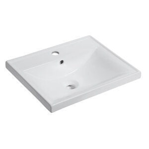 Изображение товара Раковина Milleau Miel MU7028H-GW 50 см из фарфора белая для ванной комнаты