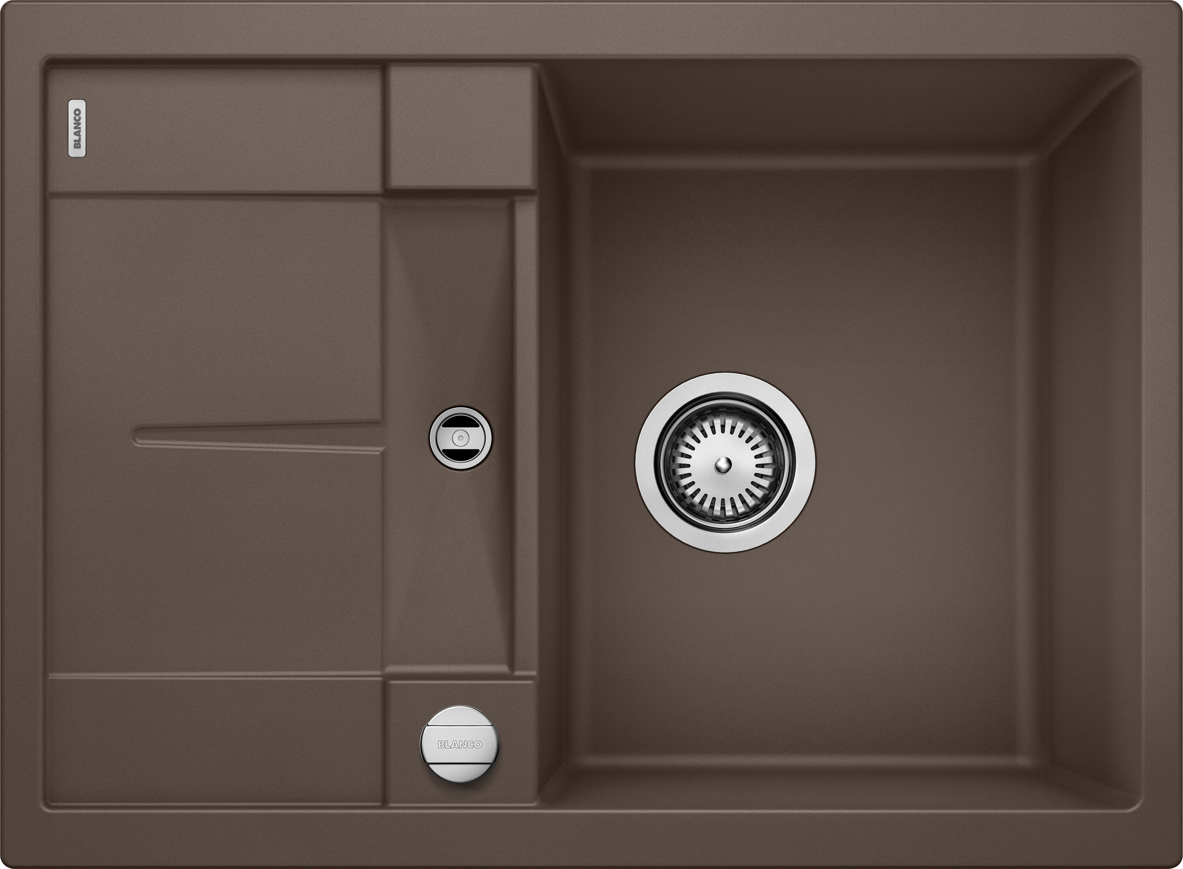 Изображение товара Мойка Blanco Metra 45S Compact, 519581, кофе, SILGRANIT, 68 x 50 x 19 см