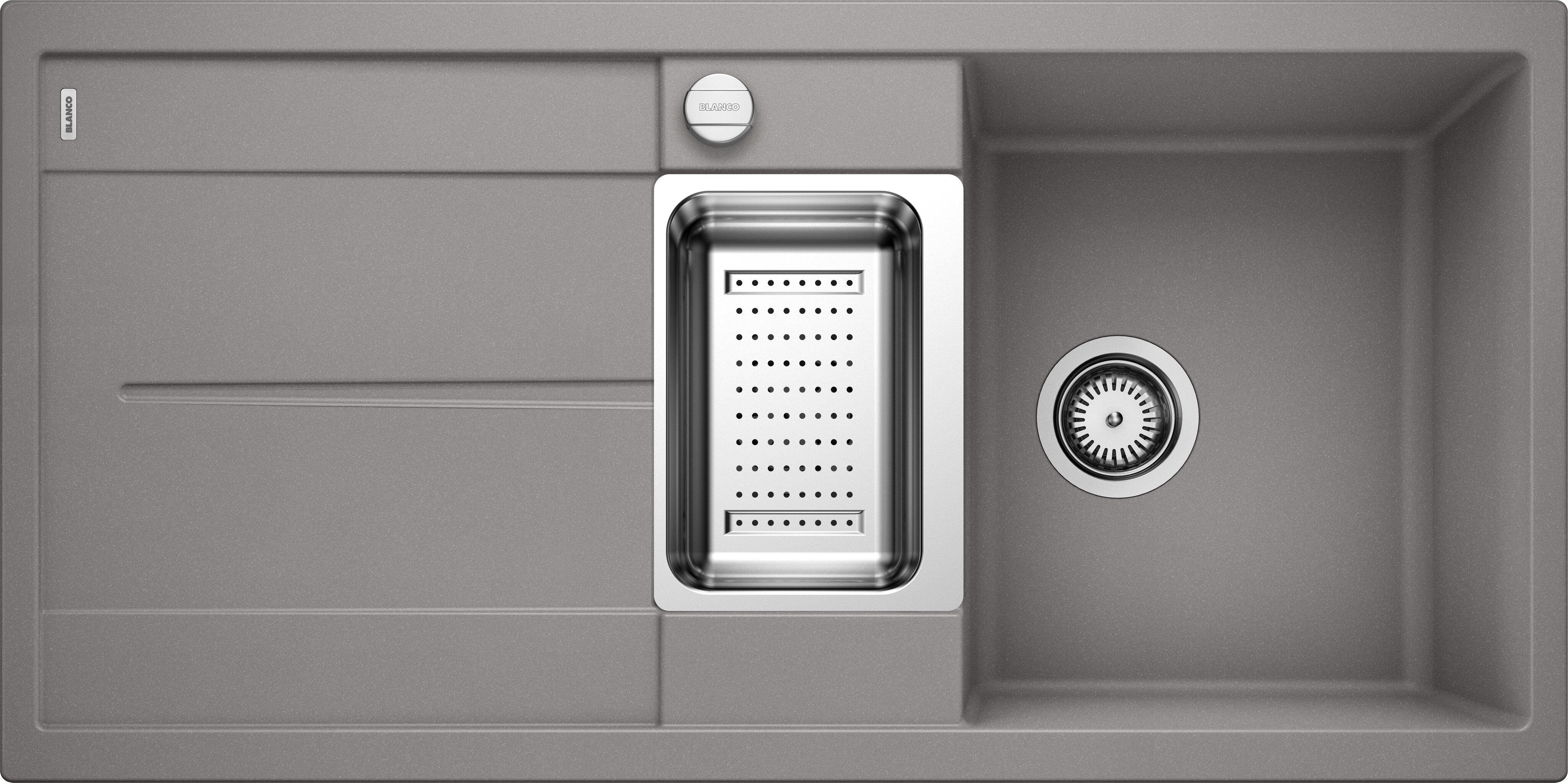 Изображение товара Blanco Metra 6 S - угловая кухонная мойка, 100x50 см, брашированная сталь