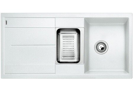 Изображение товара Мойка Blanco Metra 6 S 513046 из нержавеющей стали угловая белая