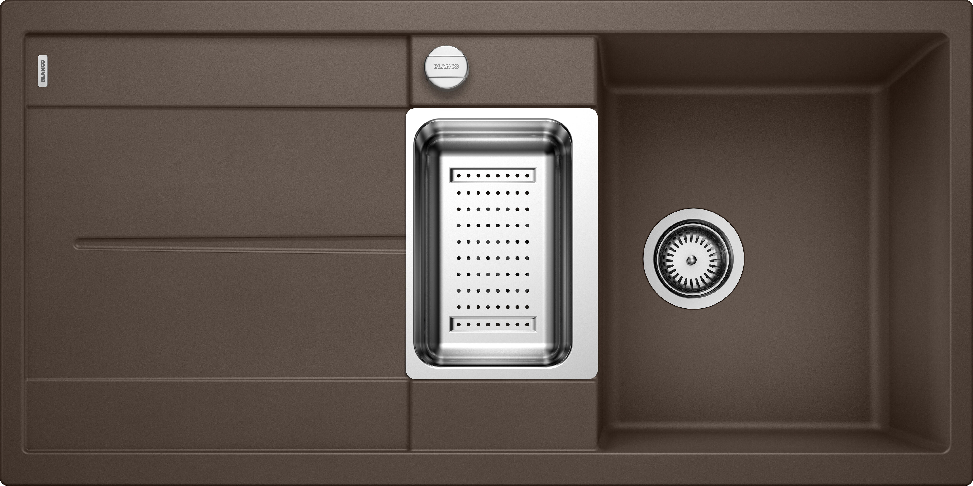 Изображение товара Blanco Metra 6 S 515045 - мойка из нержавеющей стали, коричневый/кофе