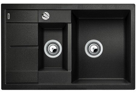 Изображение товара Кухонная мойка Blanco Metra 6S Compact антрацит из искусственного камня 78 см