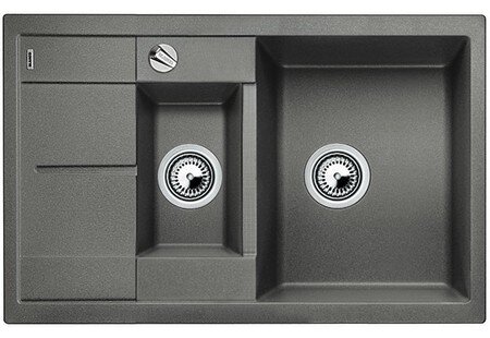 Изображение товара Кухонная мойка Blanco Metra 6S Compact из искусственного камня 78 см серый