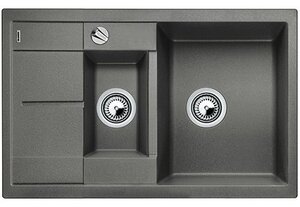 Изображение товара Кухонная мойка Blanco Metra 6S Compact из искусственного камня 78 см серый