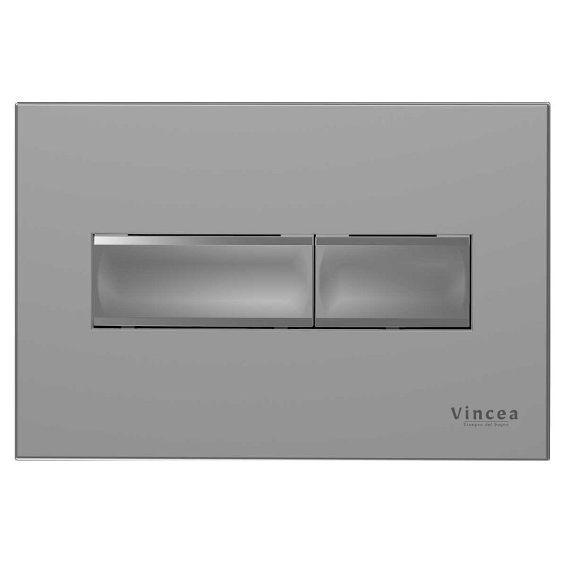 Изображение товара Клавиша смыва Vincea Line VFP-732MG, кнопки прямоугольные, цвет серый матовый