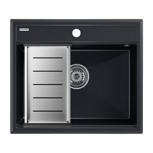 Изображение товара Кухонная мойка Paulmark Stepia 60 см искусственный камень с коландером Advance