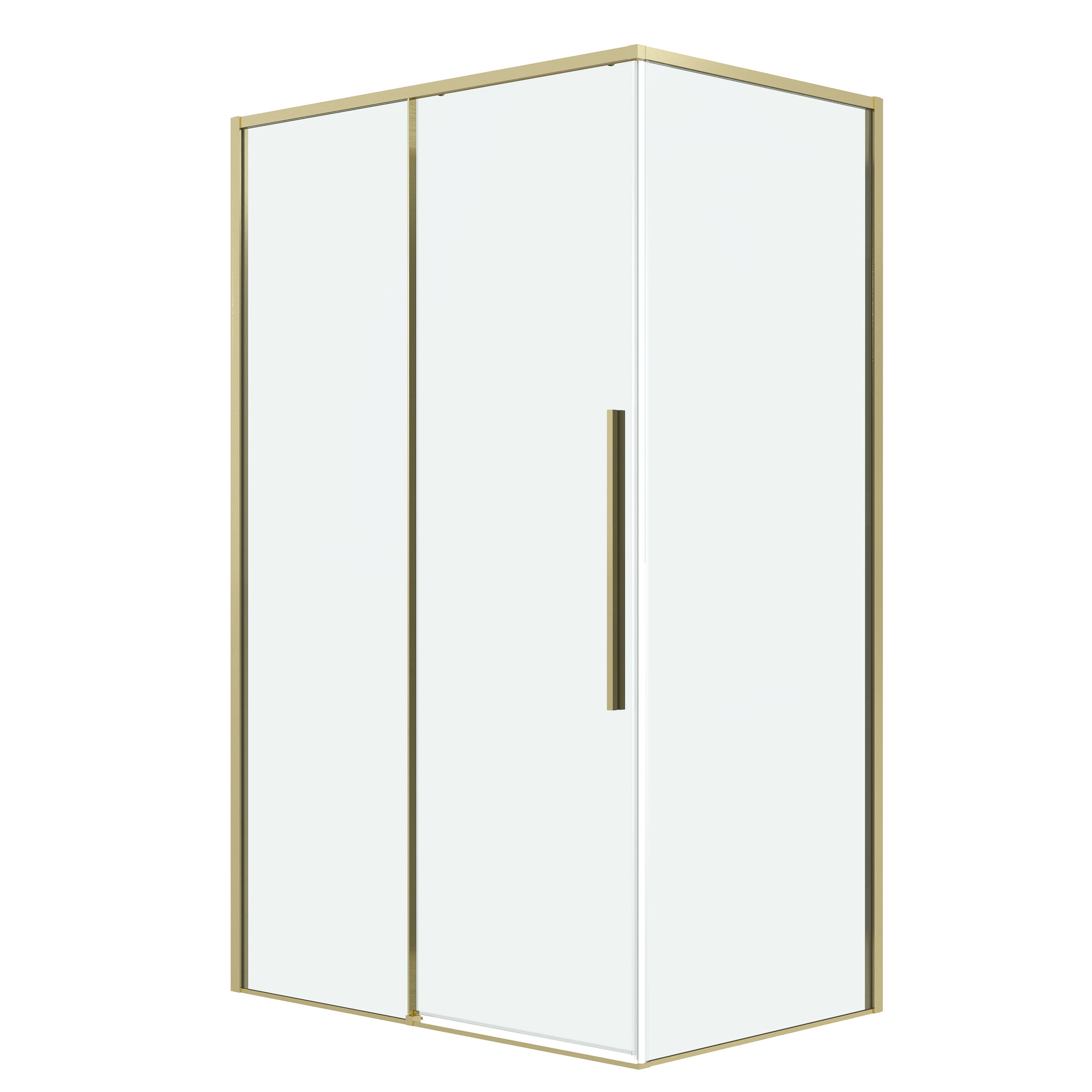 Изображение товара Душевой уголок Grossman Galaxy 120.K33.01.1070.32.00, 100x70 см, прозрачное стекло, золото сатин