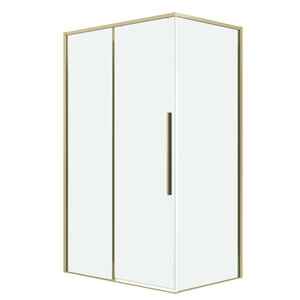 Изображение товара Душевой уголок Grossman Galaxy 120.K33.01.1080.32.00, 100 х 80 см, стекло прозрачное, профиль золото сатин
