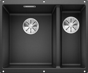 Изображение товара Кухонная мойка Blanco Subline 340/160-U антрацит врезная с двумя чашами