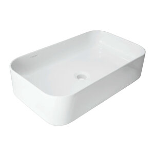 Изображение товара Раковина Sanita Luxe Infinity WB.CT/Infinity/60-N.Slim/WHT.G/S1 60 см фарфор белая накладная