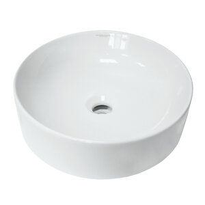 Изображение товара Раковина Sanita Luxe Best Slim WB.CT 40 см белая круглая накладная