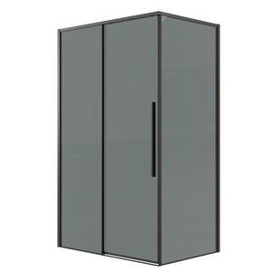 Изображение товара Душевой уголок Grossman Galaxy 120x80 см с тонированным стеклом и черным профилем