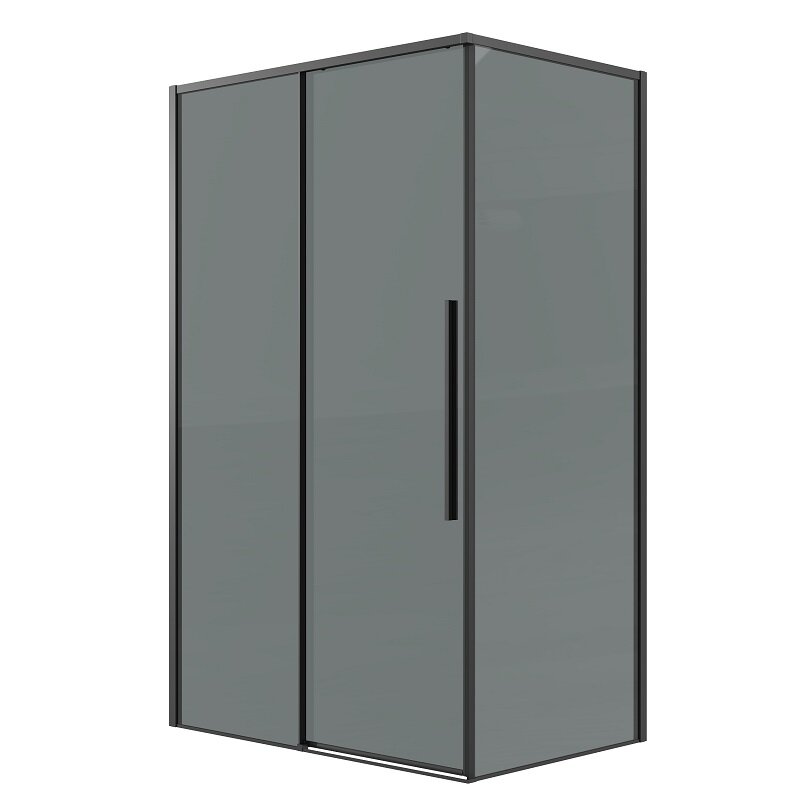 Изображение товара Душевой уголок Grossman Galaxy 120.K33.01.1280.21.10, 120 х 80 см, стекло тонированное, профиль черный матовый Изображение товара Душевой уголок Grossman Galaxy 120.K33.01.1280.21.10, 120 х 80 см, стекло тонированное, профиль черный матовый