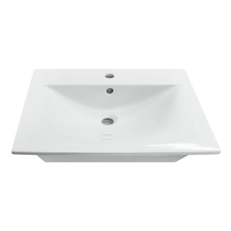 Изображение товара Раковина Sanita Luxe Breeze WB.FN 60 см фарфор белая встроенная