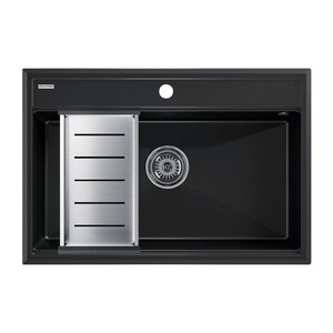 Изображение товара Кухонная мойка Paulmark Stepia 80 см из искусственного камня с коландером