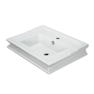 Изображение товара Раковина Sanita Luxe Ampir WB.FN/Ampir 65 см фарфор белая накладная угловая