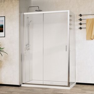 Изображение товара Душевой уголок Vincea City VSR-5CT9011CL 110x90 см прозрачное стекло хром профиль