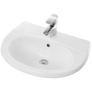 Изображение товара Раковина Sanita Виктория 60 см фарфор белая с отверстием под смеситель