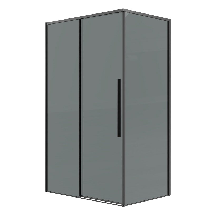 Изображение товара Душевой уголок Grossman Galaxy 120.K33.01.1480.42.10, 140 х 80 см, стекло тонированное, профиль графит сатин