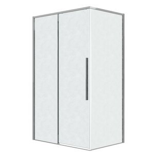Изображение товара Душевой уголок Grossman Galaxy 120.K33.01.1180.10.02, 110 х 80 см, стекло шиншилла, профиль хром