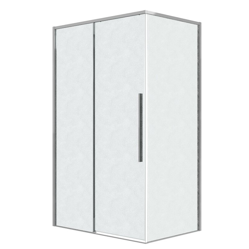 Изображение товара Душевой уголок Grossman Galaxy 120x90 см стекло шиншилла хром профиль Германия