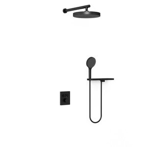 Изображение товара Душевая система Vincea Inspire VSFW-3I21MT2RMB, термостатическая, цвет черный матовый