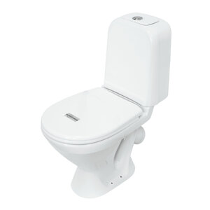 Изображение товара Унитаз-компакт Sanita Самарский WC.CC/Samarsky/1-P/WHT.G/S1, крышка стандарт, цвет белый