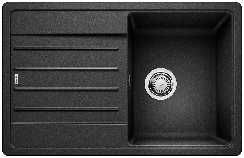 Изображение товара Мойка Blanco Legra 45 S, silgranit, цвет - антрацит, 78 x 50 x 19 см (522201)