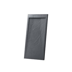 Изображение товара Душевой поддон Vincea с искусственным камнем 160x90 см антрацит низкий бортик