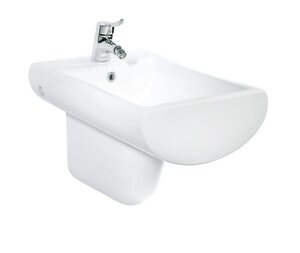 Изображение товара Подвесное биде Creavit Slim SM510 из фарфора с прямоугольной формой и белым цветом