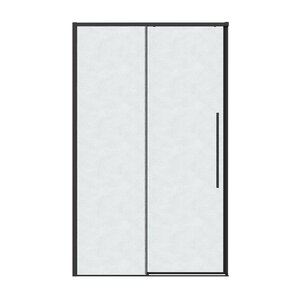 Изображение товара Душевая дверь Grossman Galaxy 100.K33.01.140.21.02, 140 см, стекло шиншилла, профиль черный матовый