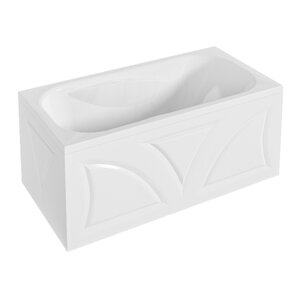Изображение товара Акриловая ванна 1MarKa Classic 130x70 см с фронтальной панелью и сливом