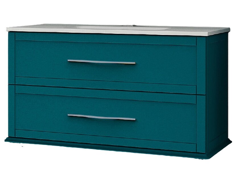 Изображение товара Тумба под раковину Cezares Tiffany 54953, 103 см, подвесная, blu petrolio