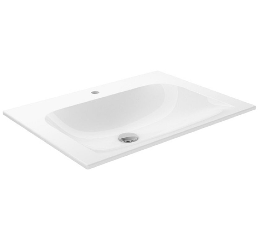 Изображение товара Раковина Keuco Plan 32950316501 65 см белая с одним отверстием для смесителя