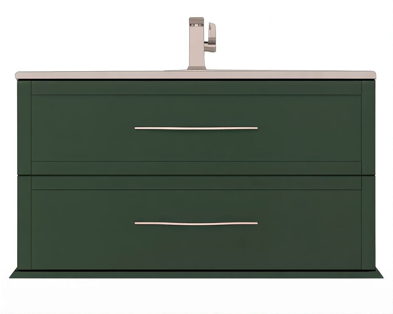 Изображение товара Тумба под раковину Cezares Tiffany 55330, 75 см, подвесная, verde opaco