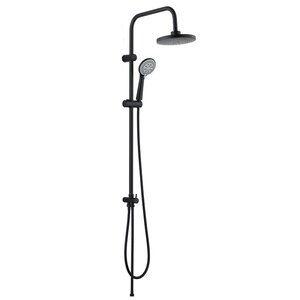 Изображение товара Душевой гарнитур Orange O-Shower S3b, с тропическим душем, цвет черный матовый