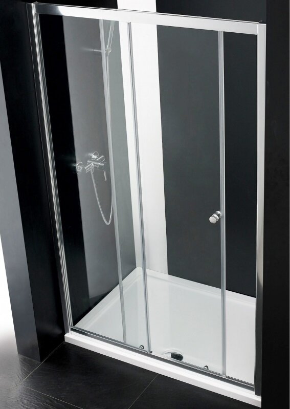 Изображение товара Душевая дверь Cezares Anima-W-BF-1-140-C-Cr, раздвижная, стекло 6 мм, хром
